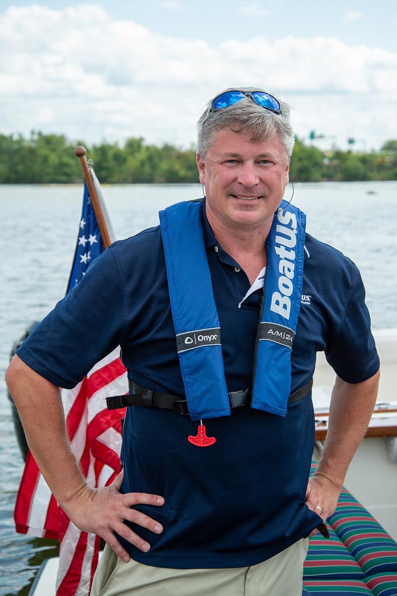 BoatUS Foundation President and National Safe Boating Council's newest Boating Safety Hall of Fame member, Chris Edmonston photo copyright BoatUS taken at  and featuring the Power boat class