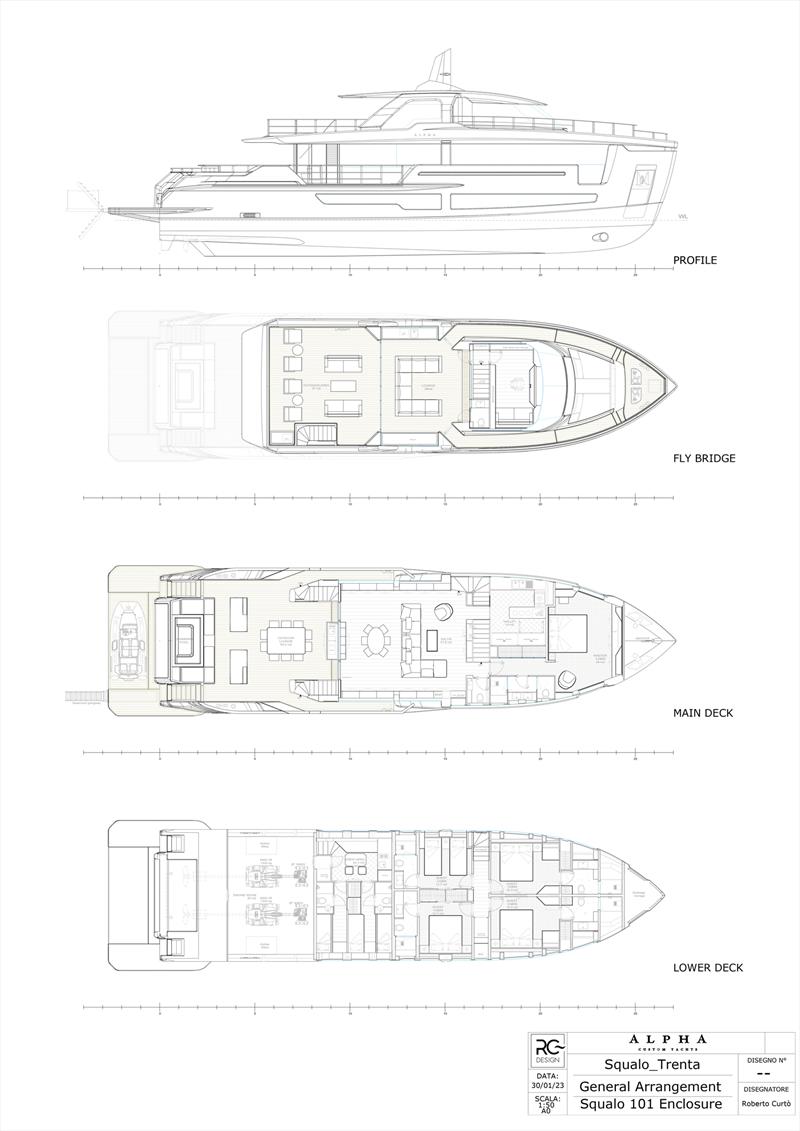 Alpha Squalo Trenta - GA - photo © Denison Yachting