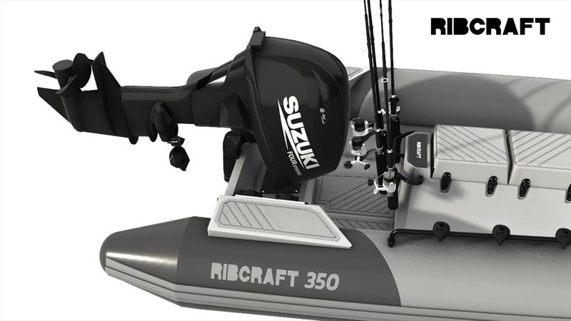 Ribcraft 350 Leisure - Outboard tilt - photo © Ribcraft