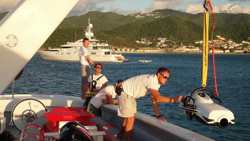 Deckhands launching the watertoys - photo © AIMEX