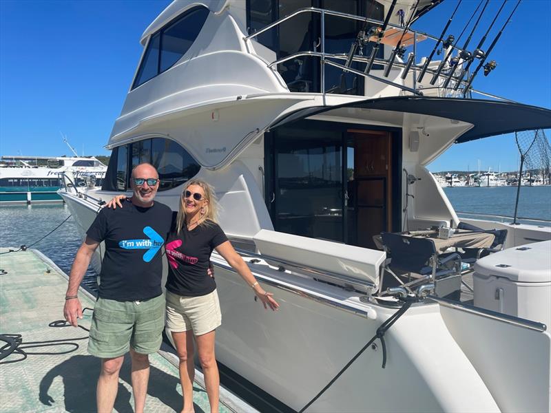 Barry and Steph Roper photo copyright Maritimo taken at  and featuring the Power boat class