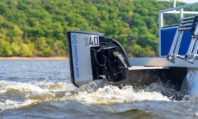 X40 Electric Outboard photo copyright ePropulsion taken at  and featuring the Power boat class