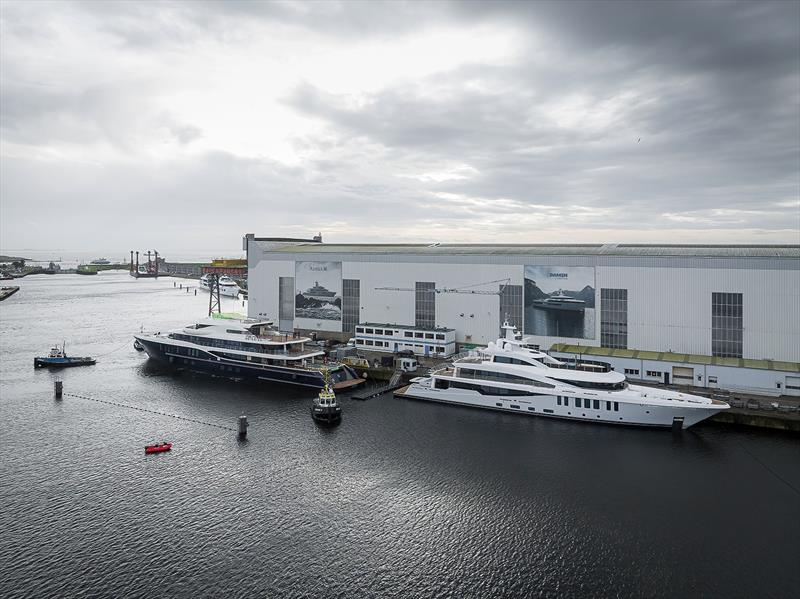 Amels 242 and Amels 200 - photo © Damen Yachting