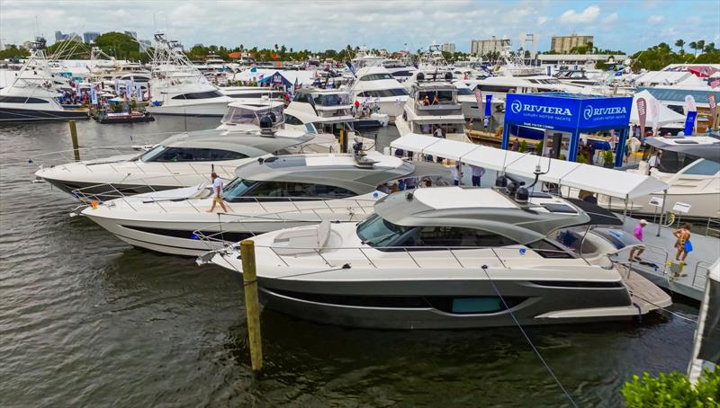 October – Fort Lauderdale International Boat Show saw the Americas Premiere of the 585 SUV - photo © Riviera Australia