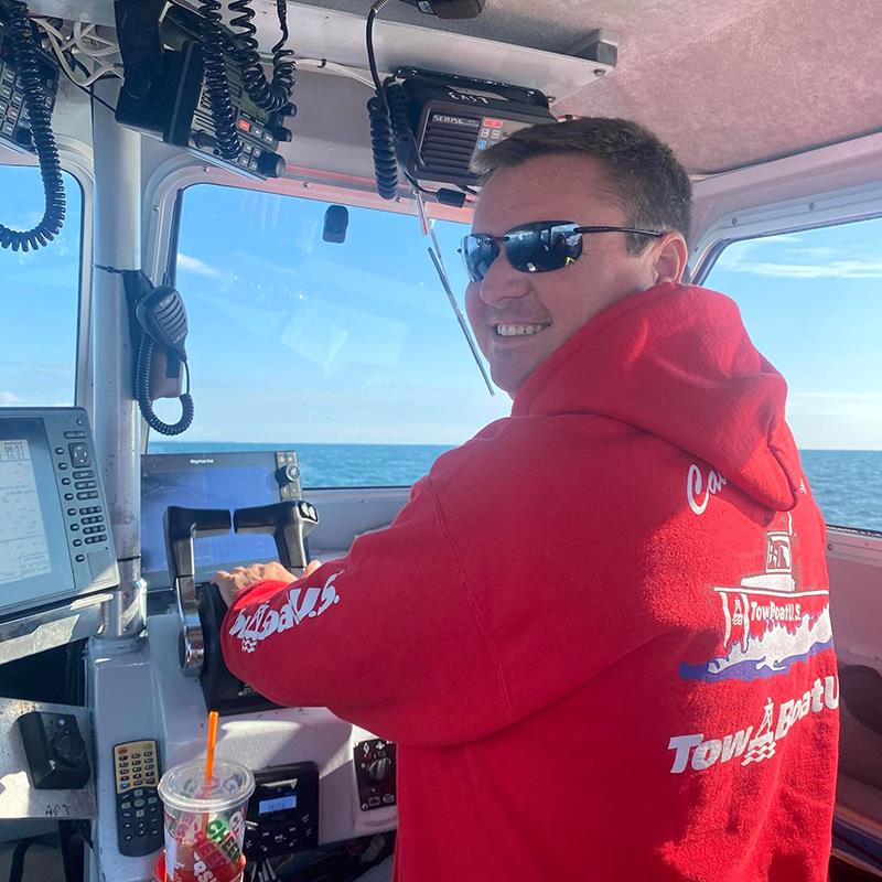 2023 Woody Pollak lifesaving award honoree Capt. Matthew Lynch of TowBoatUS Old Saybrook, Connecticut  photo copyright BoatUS taken at  and featuring the Power boat class