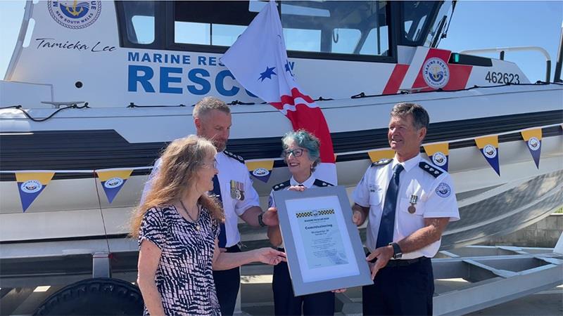 Marine Rescue Woolgoolga vessel commissioned by NSW Parliamentary Secretary for Disaster Recovery photo copyright Marine Rescue NSW taken at  and featuring the Power boat class