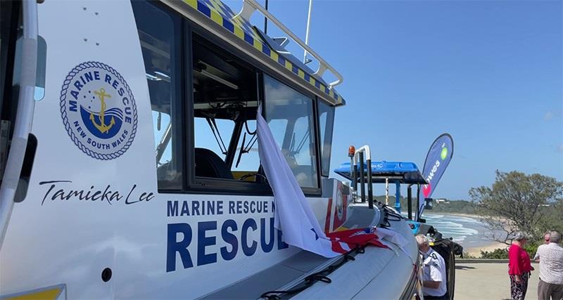 Marine Rescue Woolgoolga vessel commissioned by NSW Parliamentary Secretary for Disaster Recovery photo copyright Marine Rescue NSW taken at  and featuring the Power boat class