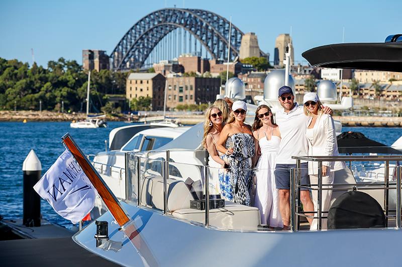 2024 Superyacht Australia Soirée - Guests enjoying SHADOW'S sun deck - photo © Salty Dingo