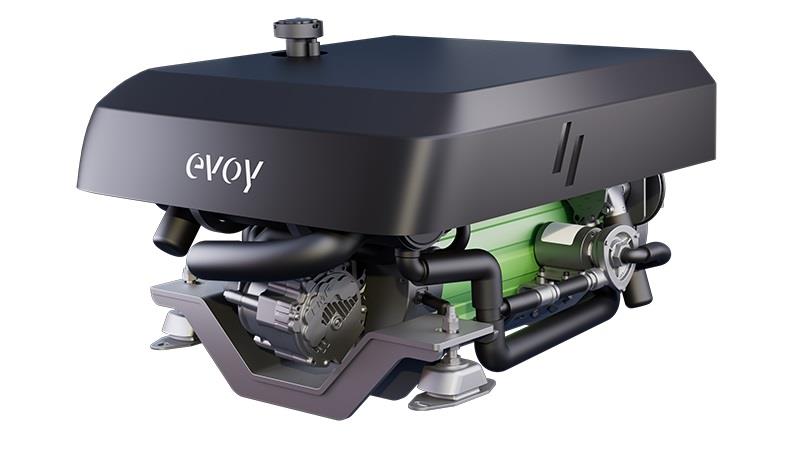 Evoy Hurricane 400 Inboard front view - photo © Evoy