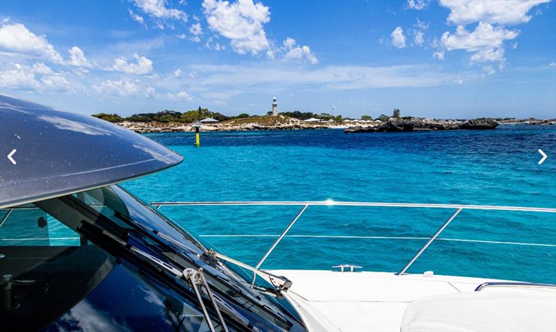 View from 'Moet on Ice' photo copyright Riviera Australia taken at  and featuring the Power boat class