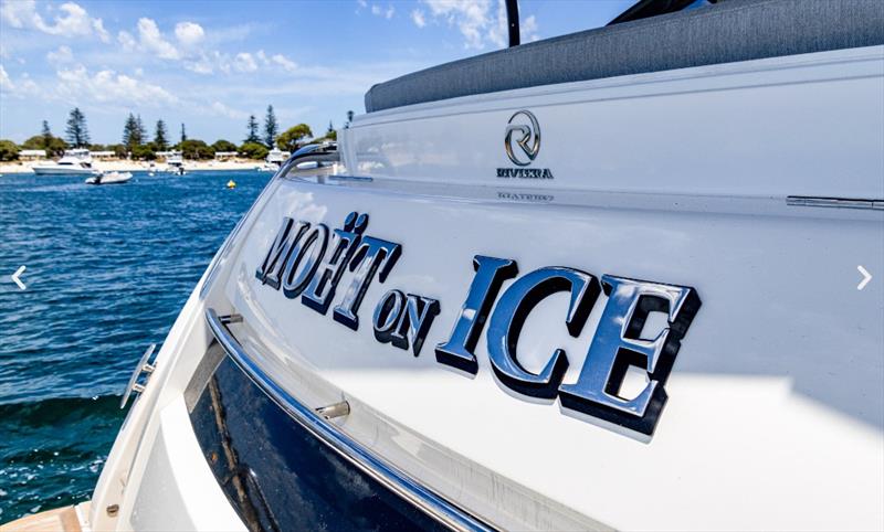 'Moet on Ice' is the perfect holiday home for David and Ann photo copyright Riviera Australia taken at  and featuring the Power boat class