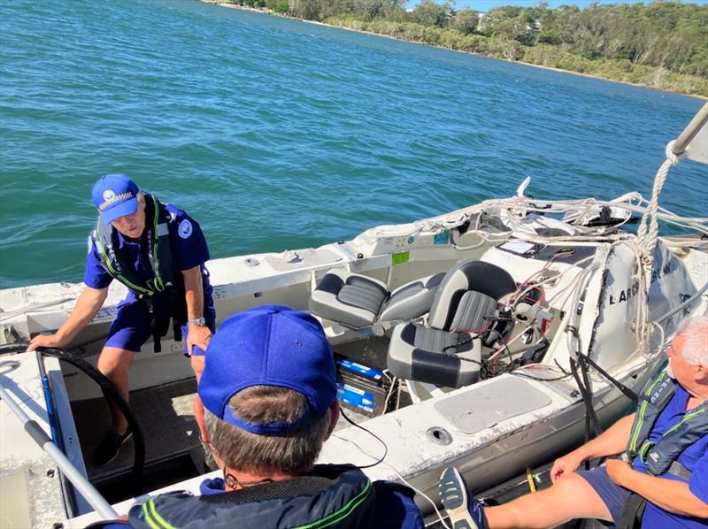 Trial Bay capsize - photo © Marine Rescue NSW