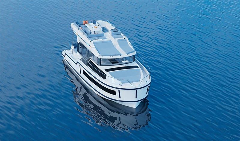 Artist rendition of new Le Boat luxury Liberty Cruiser - photo © Le Boat