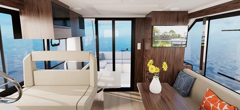 Artist rendition of new Le Boat luxury Liberty Cruiser - photo © Le Boat