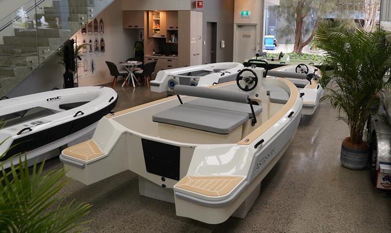 Foreground, Right - ASTenders 400 Centre Console, Left ASTenders 280 - photo © Carbon Yachts