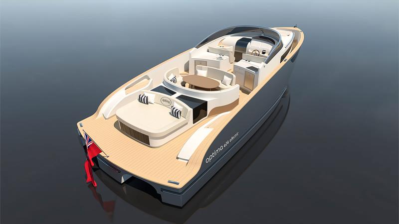Optima e14 - aft perspective - aft cabin - photo © Optima Yachts