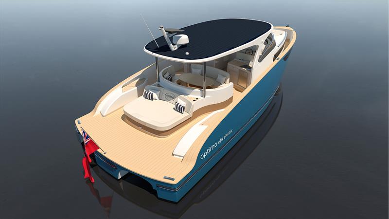Optima e14 - aft perspective - photo © Optima Yachts