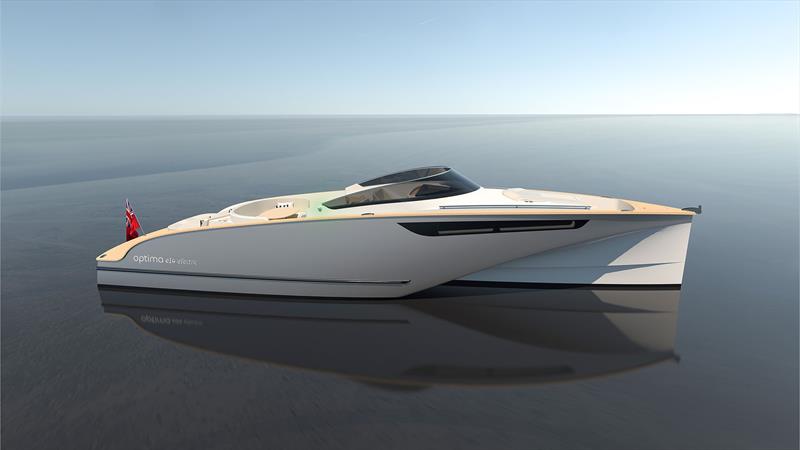 Optima e14 - open render - photo © Optima Yachts