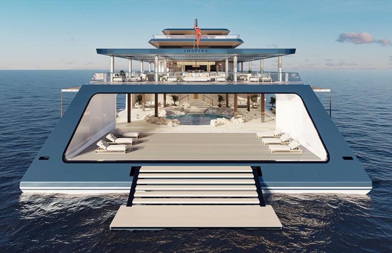Sinot Inspire - Beach hatch open - photo © Sinot Yacht