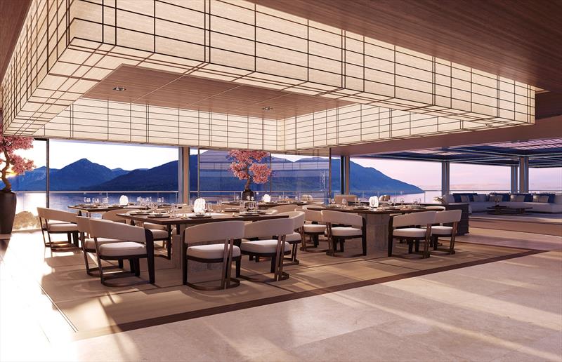 Sinot Inspire - restaurant - photo © Sinot Yacht