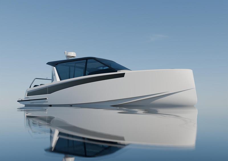 The V10 Cabin features the acclaimed patented PeteStep hull - photo © Carbon Yachts