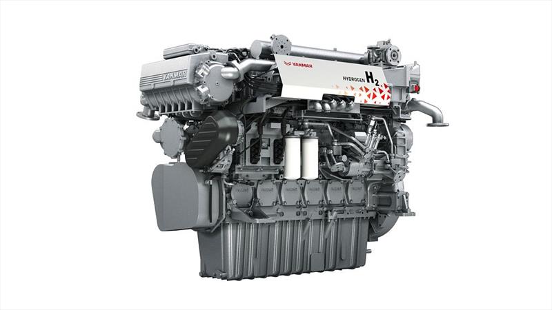 CG Image of Pilot-Ignition Hydrogen 4-Stroke High-Speed Engine - photo © Yanmar Holdings Co., Ltd