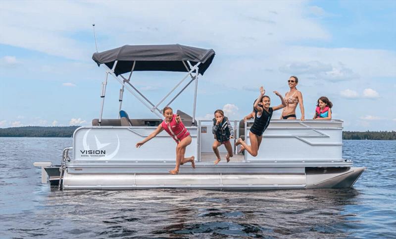 Zen Pontoon Line produced by Armada Pontoons - photo © Vision Marine Technologies