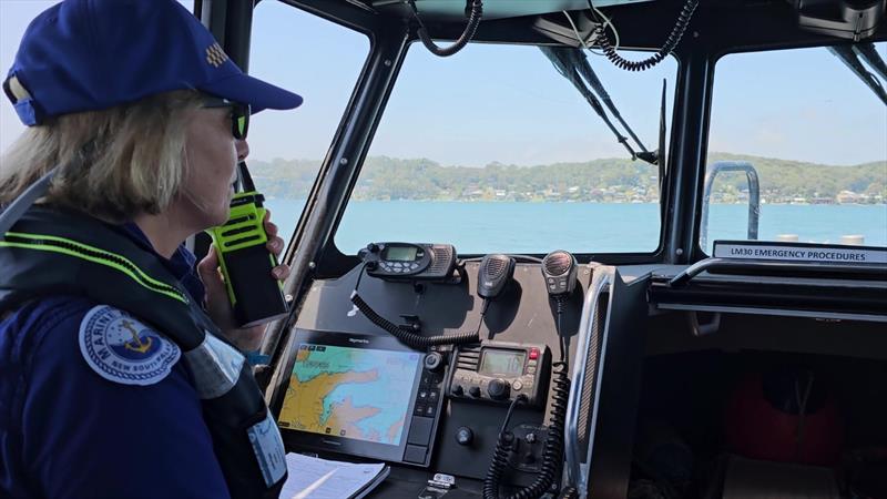 Marine Rescue Lake Macquarie 30 during a rescue mission - photo © Marine Rescue NSW