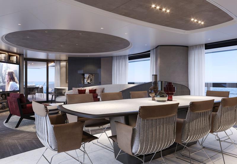 52m superyacht S520 - Saloon - photo © Tankoa Yachts