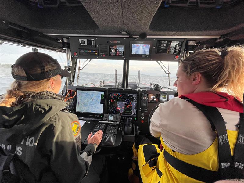 Finnish Lifeboat Institution vessels played a major role during on-water components of the course in 2022 and 2024 - photo © Oskar Krogell