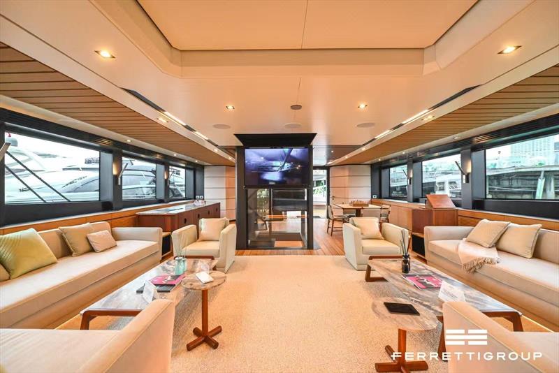 wallywhy200 makes dazzling debut at Shenzhen Bay Marina Club - photo © Ferretti Group