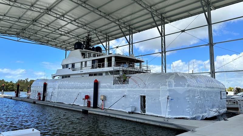 Massive refit at The Boat Works - 52m expedition superyacht JeMaSa - photo © The Boat Works