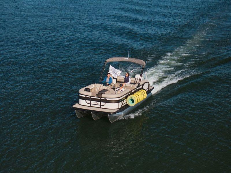 Gear up and stand out with the Click & Cruise Sports Rack and Flagpole kit designed for the ultimate day on the water - photo © Bennington Marine