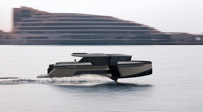 Ghost: the world's first 28m private foiling yacht - photo © Bozca Design
