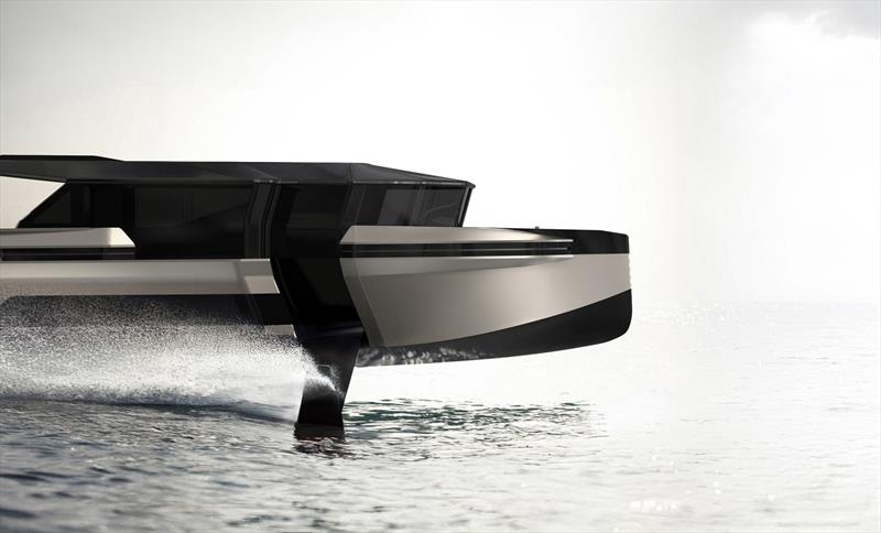 Ghost: the world's first 28m private foiling yacht - photo © Bozca Design