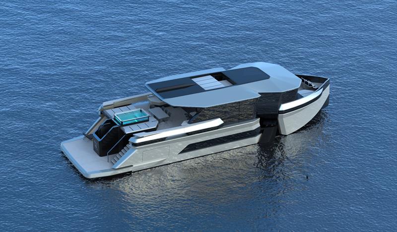 Ghost: the world's first 28m private foiling yacht - photo © Bozca Design