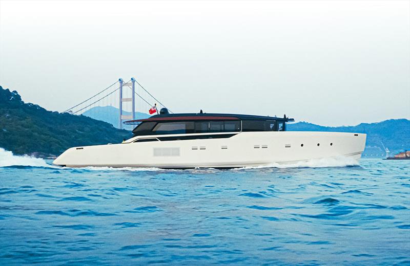 The first SP110 in Hong Kong - photo © Sanlorenzo Yachts