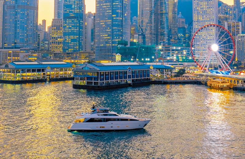 Sanlorenzo SL86A cruising in Hong Kong - photo © Sanlorenzo Yachts