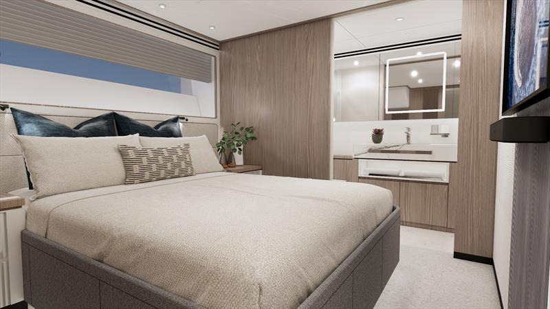 Horizon FD85s Hull 20 - Stbd. VIP Stateroom - photo © Horizon Yachts