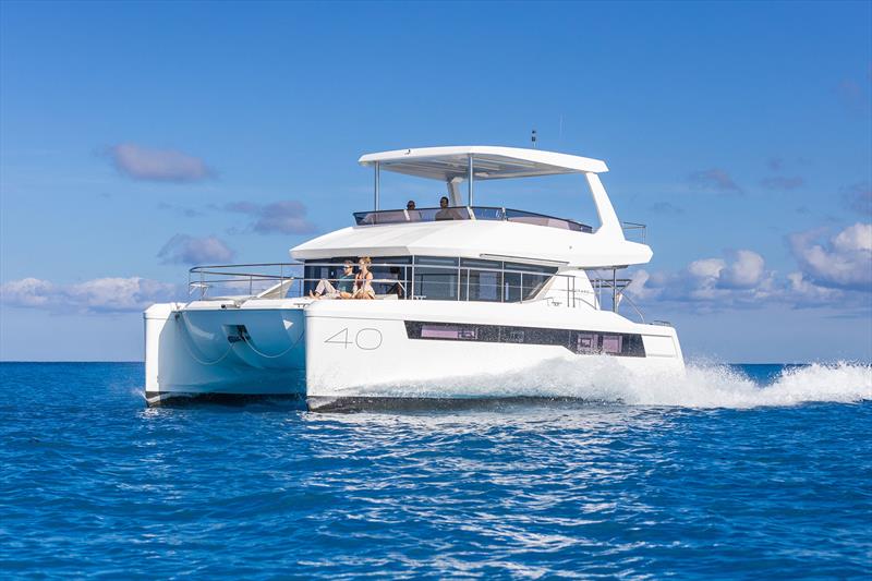 Leopard 40 Powercat under way - photo © Leopard Catamarans