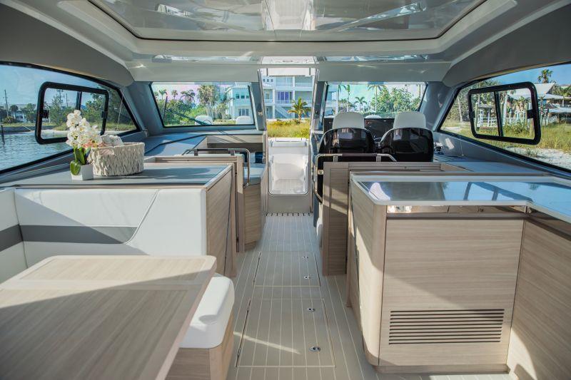 42 Coupe Interior - photo © Aquila Power Catamarans