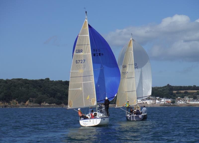 2Farr and Super Q during the UBS Jersey Regatta photo copyright Bill Harris taken at Royal Channel Islands Yacht Club and featuring the Quarter Tonner class