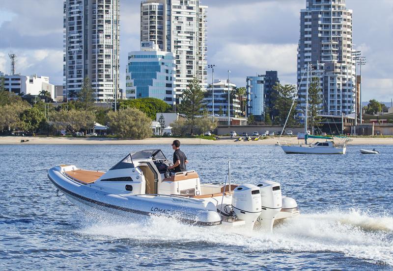 The Suzuki 200hp mills really made the Lomac Granturismo 8.5 even that much more fun photo copyright John Curnow taken at  and featuring the RIB class