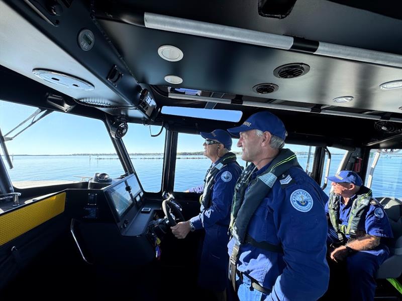 Volunteers from Marine Rescue Trial Bay on board the new replacement vessel - photo © Marine Rescue NSW