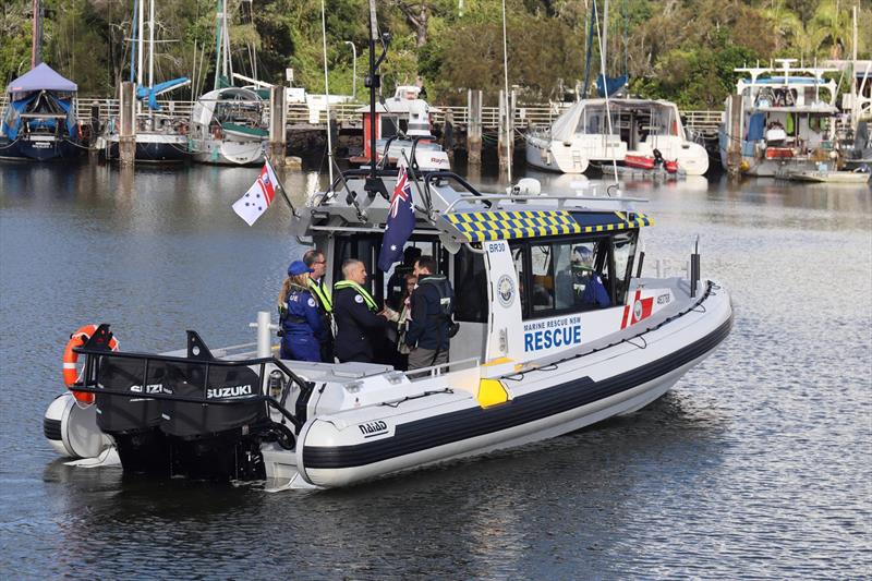 Minister Dib capability demonstration on Brunswick 30 - photo © Marine Rescue NSW