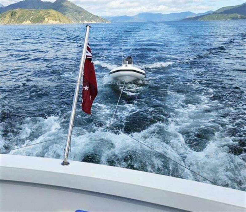 4m tender heading out in the Marlborough Sounds - photo © King Watercraft