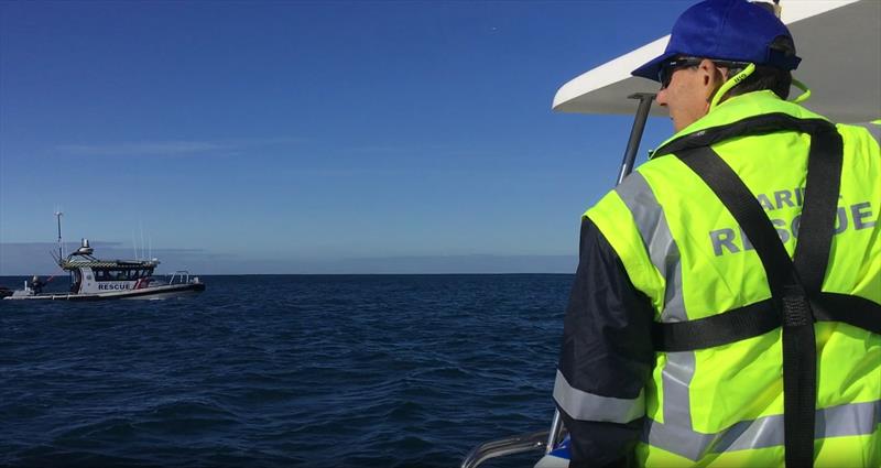 Middle Harbour 30 and Broken Bay 30 work alongside eachother offshore - photo © Marine Rescue NSW