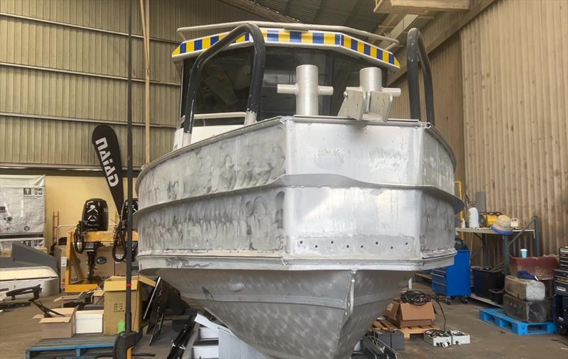 Marine Rescue NSW vessel Coffs Harbour 30 during its refurbishment works - photo © Marine Rescue NSW