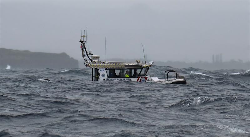Marine Rescue NSW vessel Ballina 30 endures rough weather during an offshore search and rescue mission - photo © Marine Rescue NSW