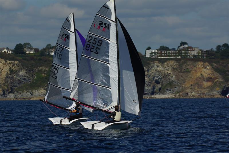 Volvo Noble Marine RS100 Nationals day 3 photo copyright Chris Bilkey taken at Porthpean Sailing Club and featuring the RS100 class